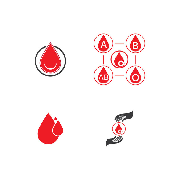 Ihmisen veren logo malli vektori kuvake kuvitus suunnittelu
 - Vektori, kuva