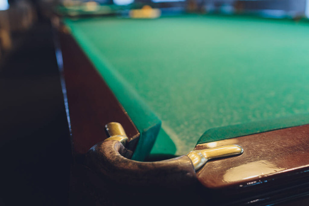 Billiard on table. Perfect composition of pool balls. - Φωτογραφία, εικόνα