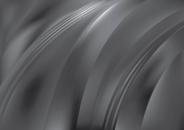 白黒と白の滑らかな背景ベクトルイラストデザイン - ベクター画像