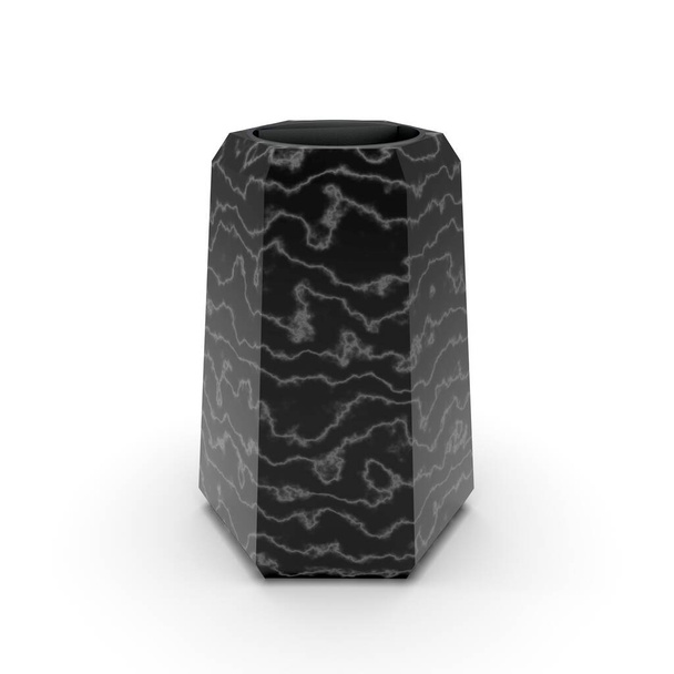 3d model urn Praga marble black - Foto, Imagem