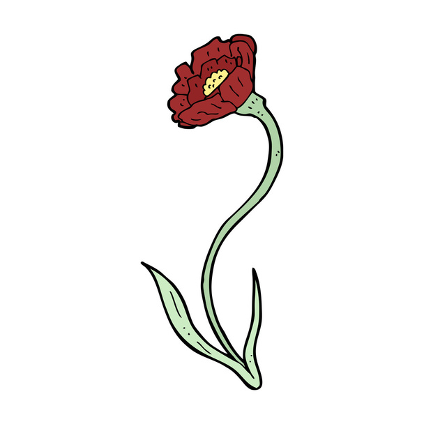 Cartoon flower - Vector, Image