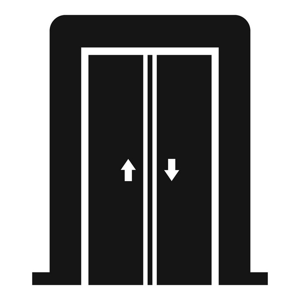 Electric elevator icon, simple style - ベクター画像