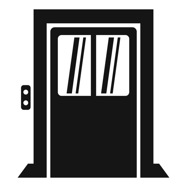 Hallway elevator icon, simple style - ベクター画像