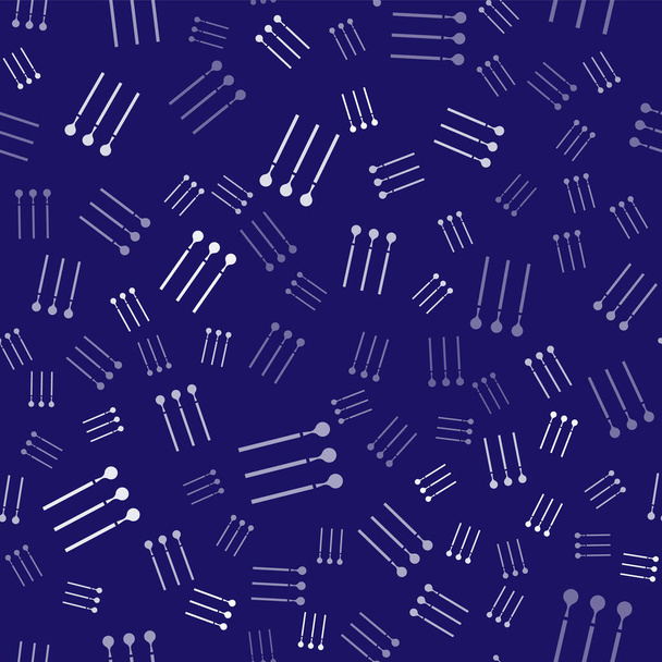 Ícone de jogos brancos isolado padrão sem costura no fundo azul. Ilustração vetorial
 - Vetor, Imagem