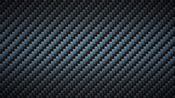 Μαύρη υφή ανθρακονήματος. Σκούρα μεταλλική επιφάνεια, ίνες υφαίνει μοτίβο και υφή σύνθετο υλικό διάνυσμα φόντο - Διάνυσμα, εικόνα