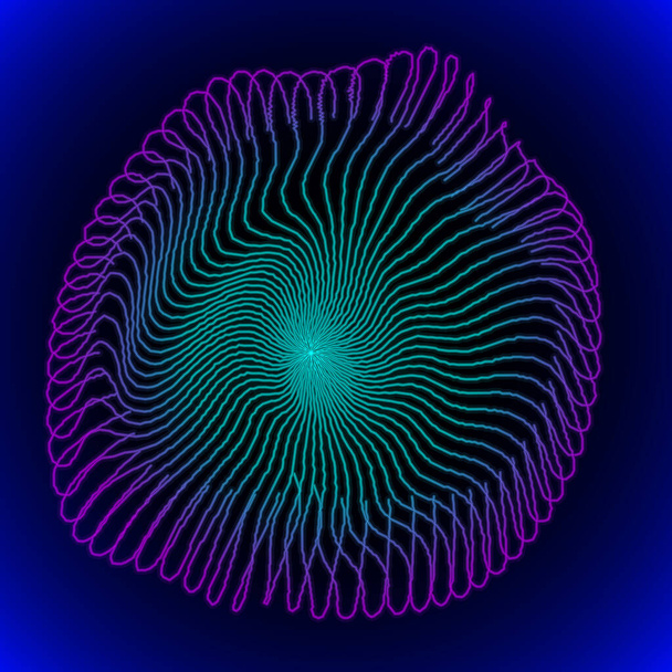 Светящиеся медузы - векторная иллюстрация
 - Вектор,изображение