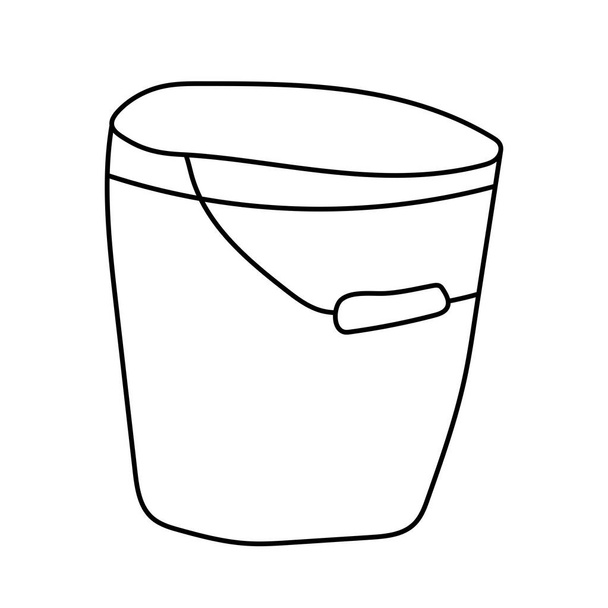 Elemento vetorial desenhado à mão - balde - ilustração vetorial
 - Vetor, Imagem