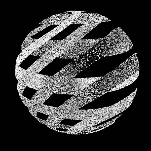 Logo 3D Noktalı Spere - vektör çizimi  - Vektör, Görsel