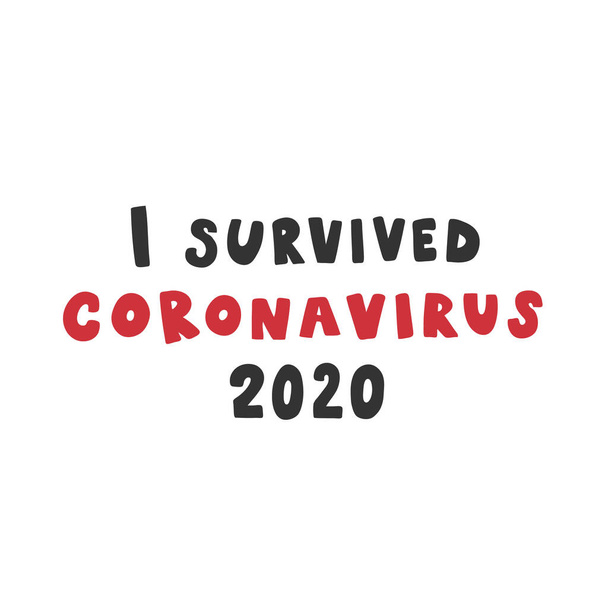 Covid-19 prevence roztomilé ručně kreslené samolepky, koronavirus karanténa ilustrace lékařské masky. - Vektor, obrázek