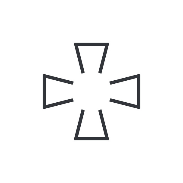 Перехоплювачі військовий хрест Емі. Сток Векторні ілюстрації ізольовані
 - Вектор, зображення