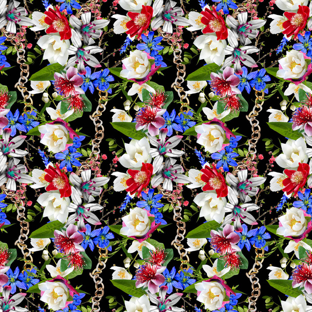 téli és nyári design hasznos, polka pont gradiens színes virágos minták  - Fotó, kép