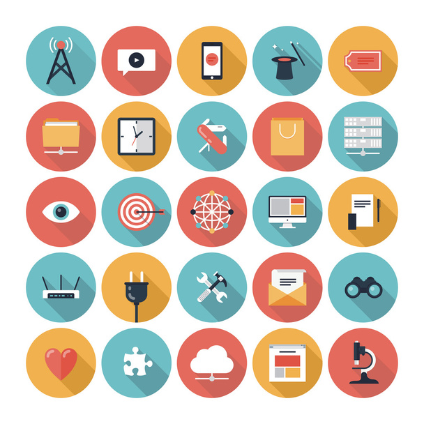 SEO and web icons set - Vector, imagen