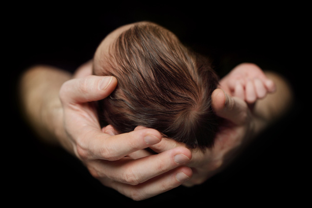 Baby in father's hands - Photo, Image