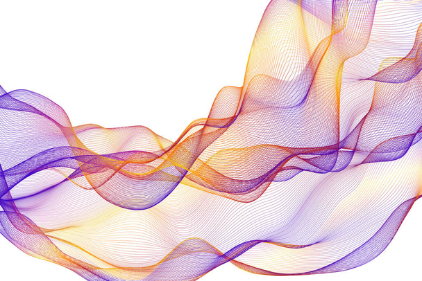  futuristická struktura vln - vektorová ilutrace  - Vektor, obrázek