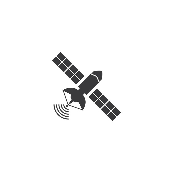 Satelliten-Symbol Illustration Vektor flaches Design - Vektor, Bild