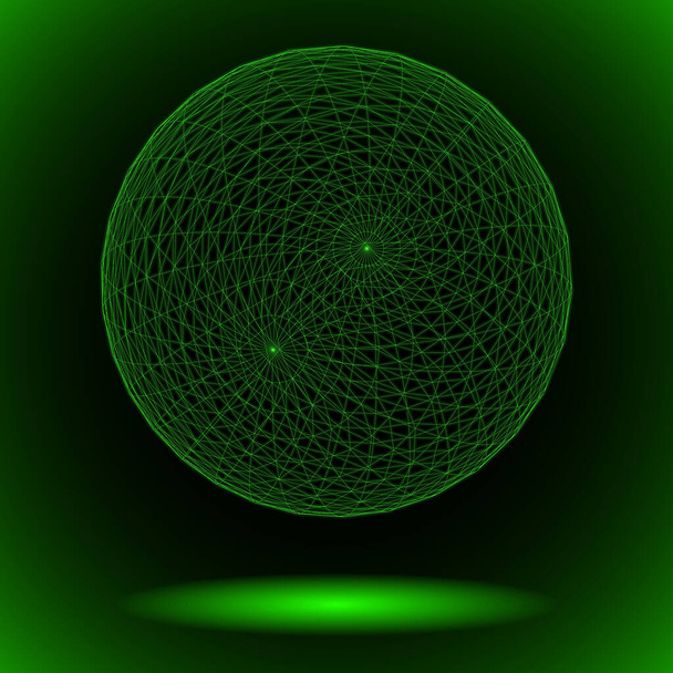 Lichtdoorlatende bol - vector illustratie  - Vector, afbeelding