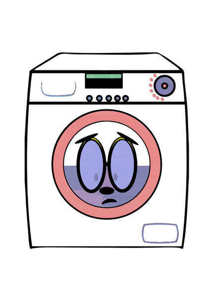 Çamaşır makinesi pop sanat - Vektör, Görsel