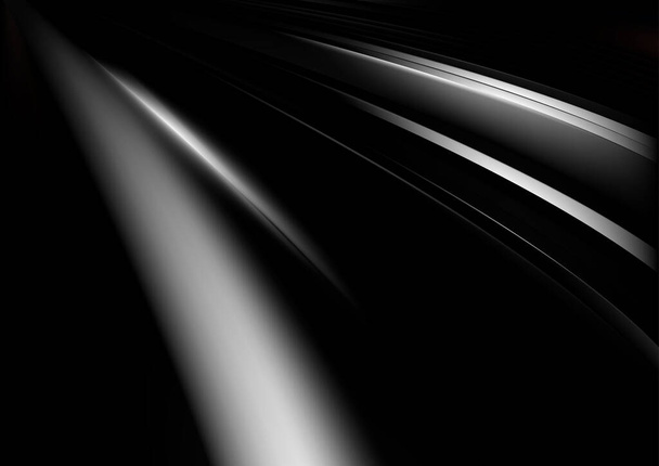 Zwart licht Futuristische achtergrond Vector Illustratie Ontwerp - Vector, afbeelding