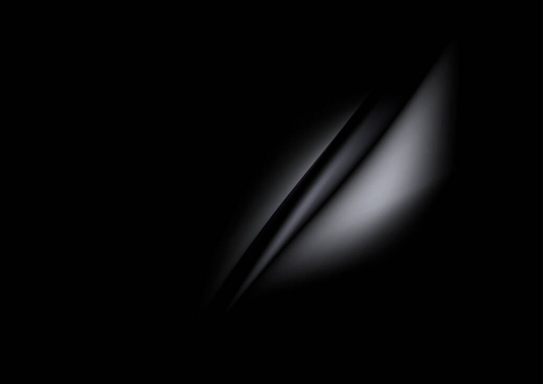 Schwarze Dunkelheit Schöner Hintergrund Vektor Illustration Design - Vektor, Bild