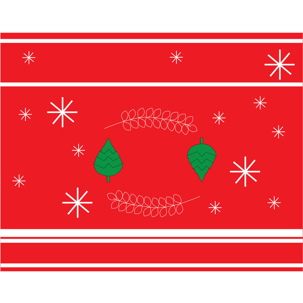 Einer von 25 Happy Christmas Adventskalendern mit verschiedenen Weihnachtssymbolen für Ihr Design - Vektor, Bild