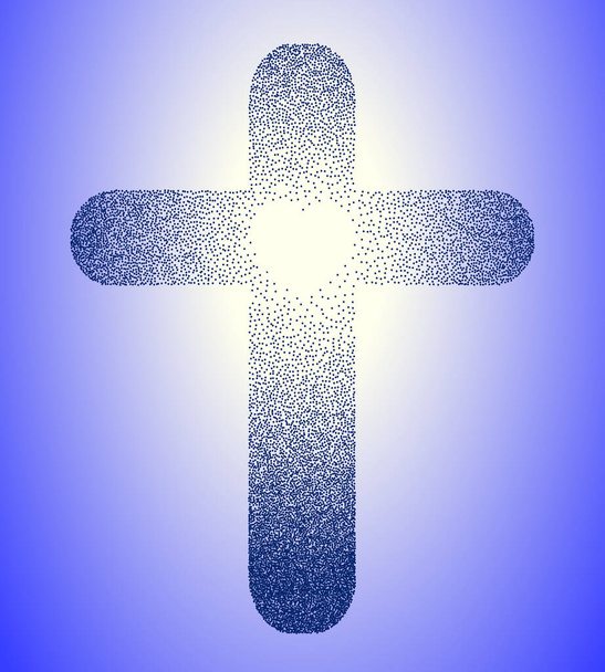 Cruz católica cristiana - ilustración vectorial
  - Vector, imagen