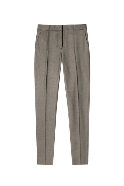 Béžové formální pánské kalhoty izolované na bílém pozadí - Fotografie, Obrázek