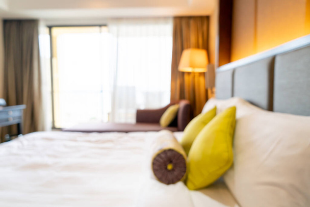 abstract blur hotel bedroom interior for background - Fotó, kép