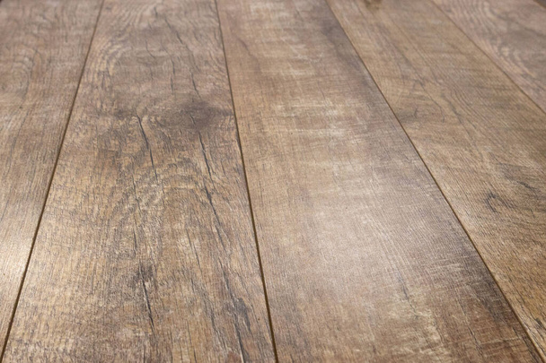 Seamless Oak laminate parquet floor texture background, selective focus - 写真・画像