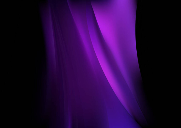 Violet Blue Smooth Background Vector Illustration Design - Vector, Image