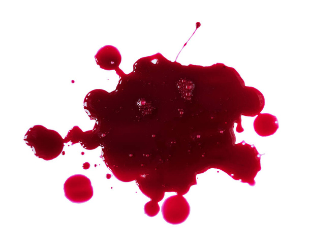 Dripping blood isolated on white background with clipping path. - Fotó, kép
