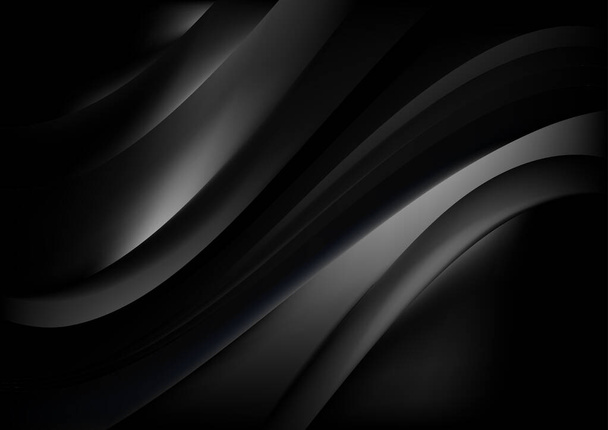 Black Black And White Multicolor Background Vector Illustration Design - Vector, Image