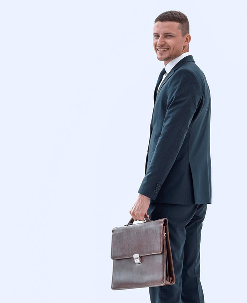 side view.portrait of confident businessman looking at the camera. - Foto, imagen
