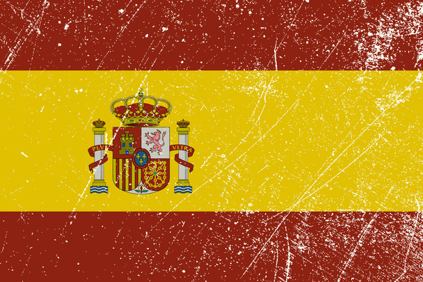 スペイン国旗ヴィンテージ - ベクター画像