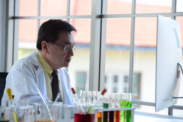 scientist in laboratory, science and technology concept - Photo, Image