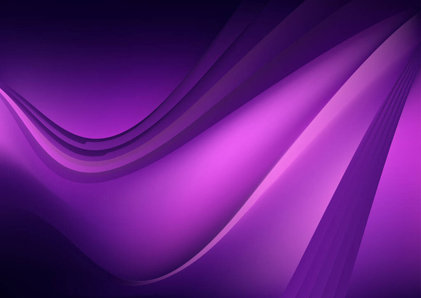 Blue Purple Smooth Background Vector Illustration Design - Vector, Image