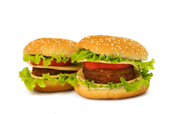 grande cheeseburger isolado
 - Foto, Imagem