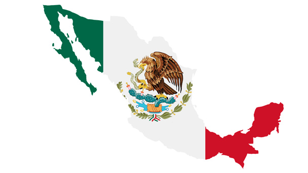 メキシコ地図白い背景、イラスト、テクスチャ、メキシコのシンボル、広告、宣伝、テレビコマーシャル、広告、ウェブデザイン、雑誌、ニュースペーパー、レポート - 写真・画像