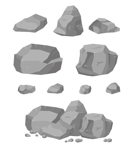 Verzameling van stenen. - Vector, afbeelding