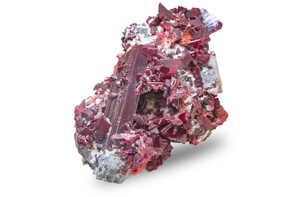 Realgar krystaly, arsen sulfid, vědecký vzorek, Čína - Fotografie, Obrázek