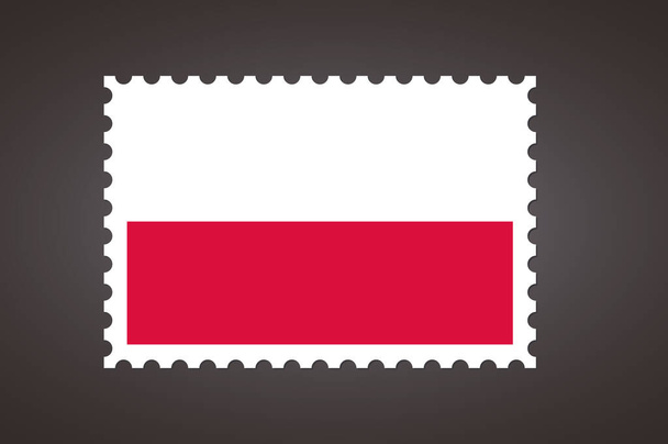 Vector letter stempel vlag van PL. Vlag van Polen. - Vector, afbeelding