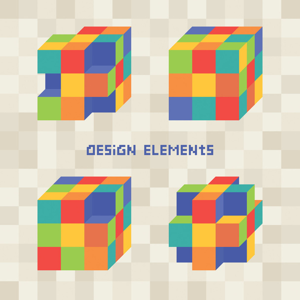 Cubo di design geometrico
 - Vettoriali, immagini