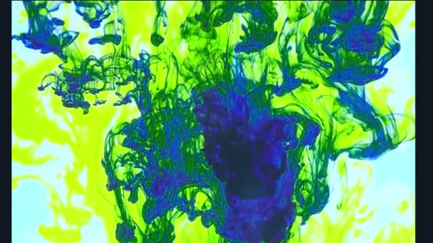 Flujo de líquido multicolor - Metraje, vídeo