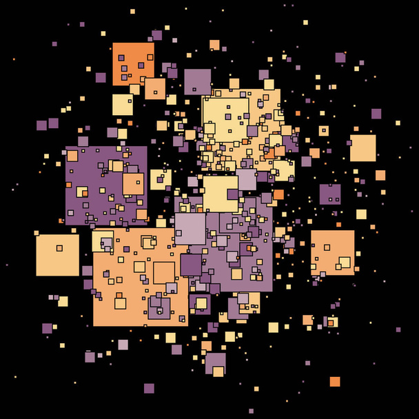 Αφηρημένο φόντο με τετράγωνα - διανυσματική απεικόνιση  - Διάνυσμα, εικόνα