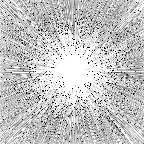 Explosie Globe voor Ontwerp Project - vector illustratie  - Vector, afbeelding