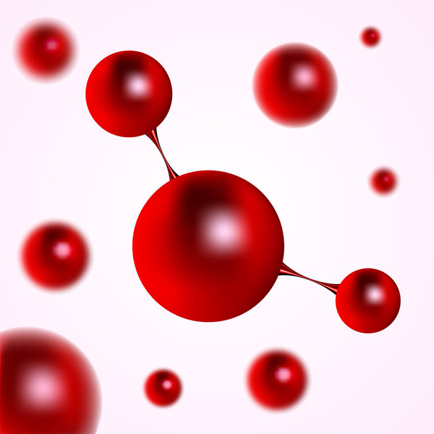 Molecole e Atomi - illustrazione vettoriale - Vettoriali, immagini