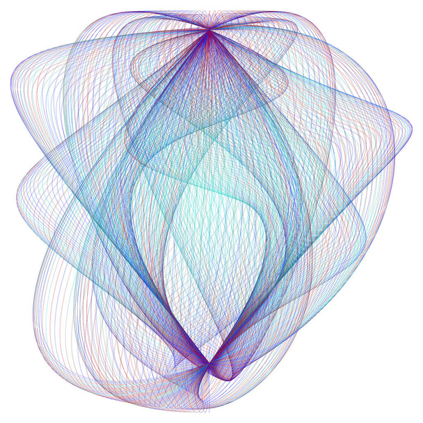 Tvar asymetrického matematického vektoru vlny - Vektor, obrázek