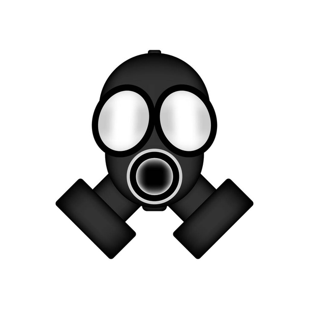 Gas mask icon on white background. Vector illustration. - Vektori, kuva