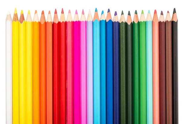 Lápis coloridos linha
 - Foto, Imagem