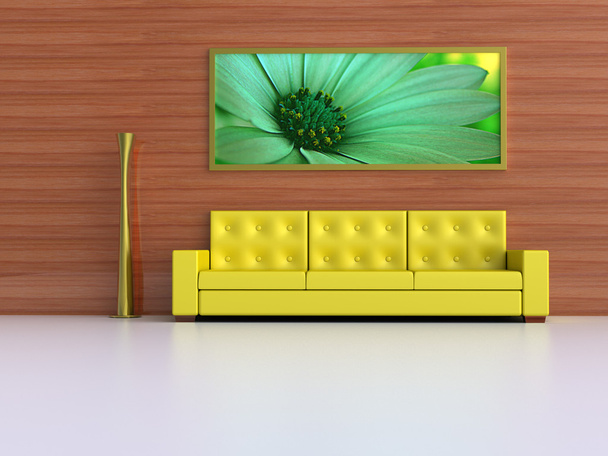 Жовтий диван
 - Фото, зображення