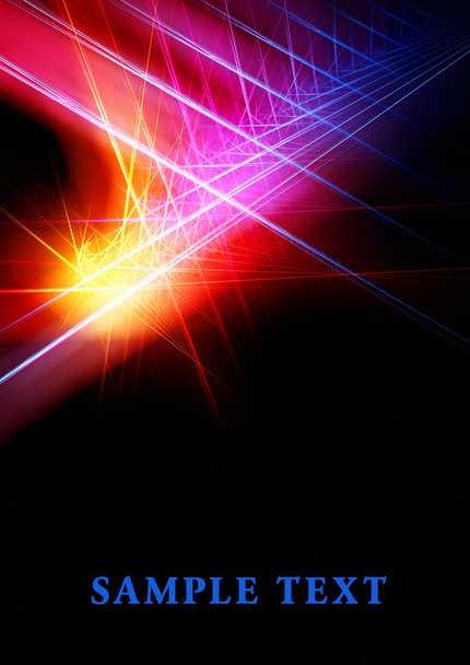 Bright fractal template - Photo, image